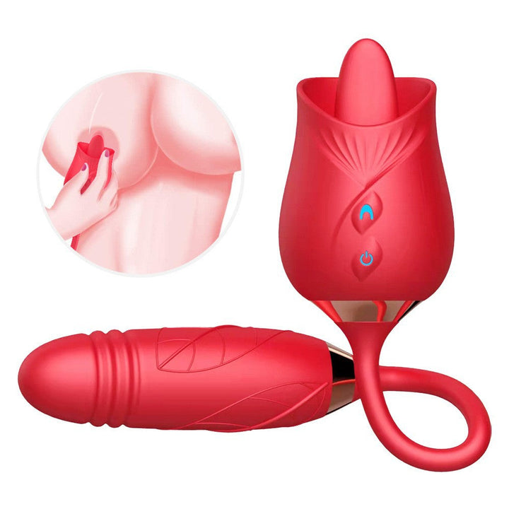 Dual-Ended Vibrating Massager With Flexible Design