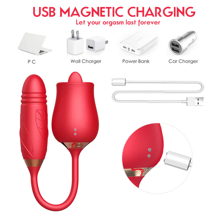 Dual-Ended Vibrating Massager With Flexible Design
