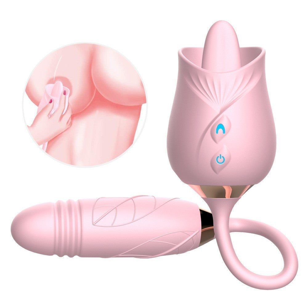 Dual-Ended Vibrating Massager With Flexible Design