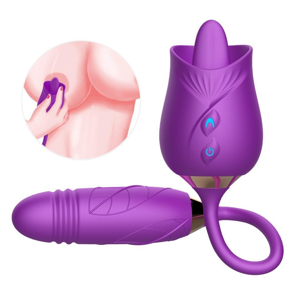 Dual-Ended Vibrating Massager With Flexible Design