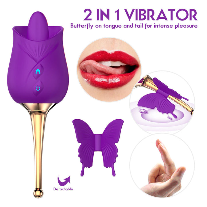 2-in-1 Vibrator with 10 Intense Vibration Patterns