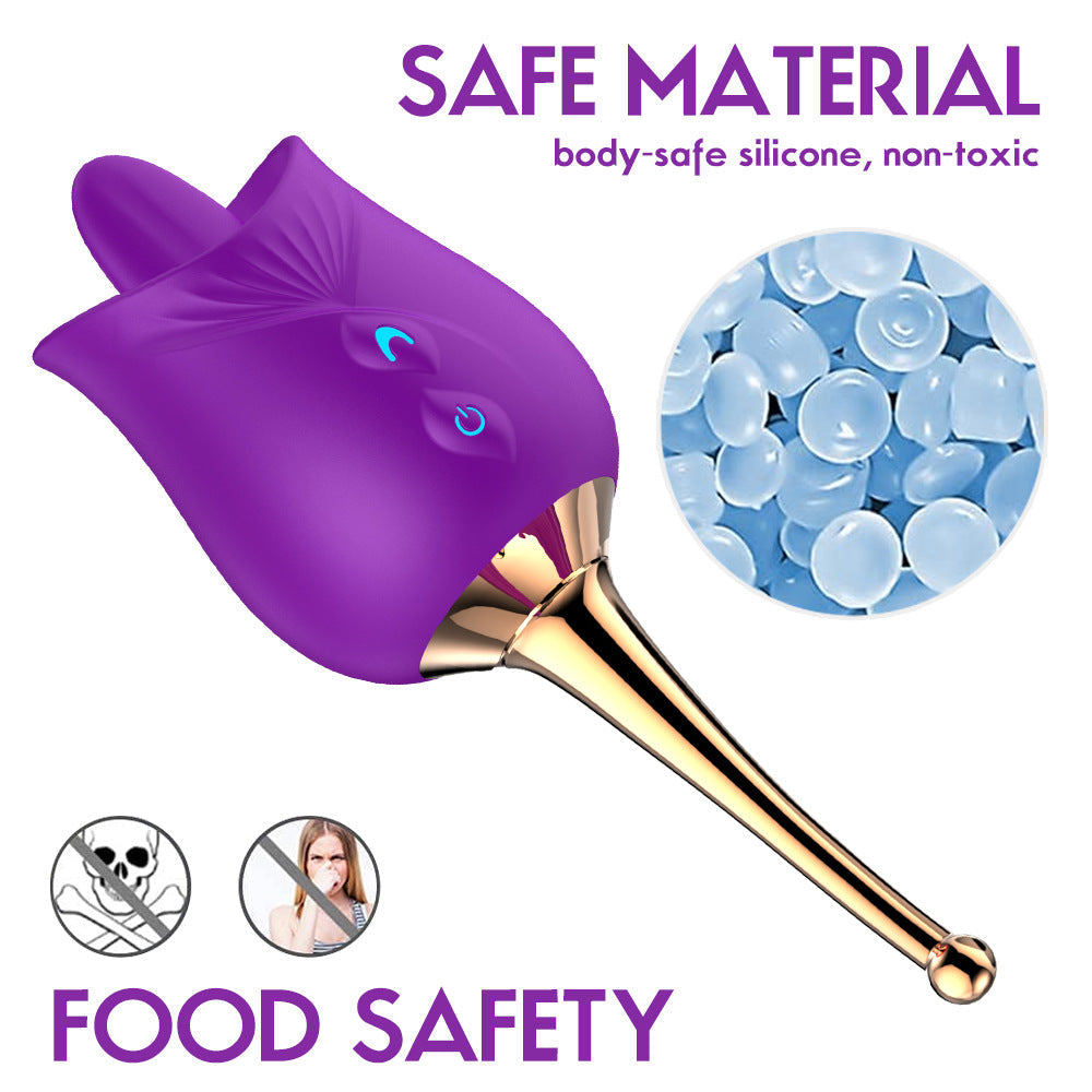 2-in-1 Vibrator with 10 Intense Vibration Patterns