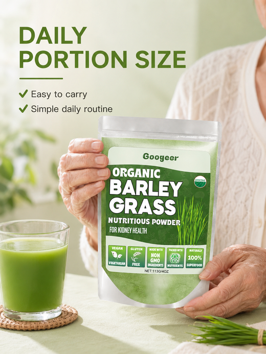 Organic Barley Grass Powder — Kidney Health & Energy Boost