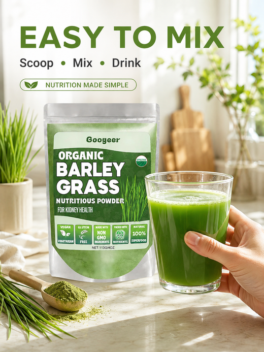 Organic Barley Grass Powder — Kidney Health & Energy Boost