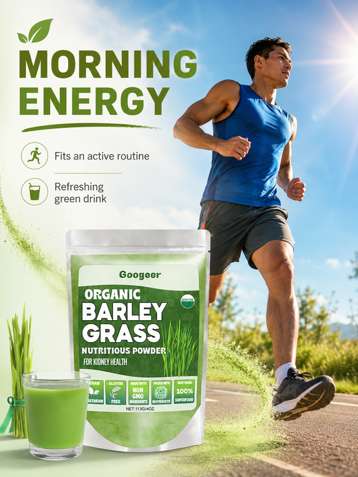 Organic Barley Grass Powder — Kidney Health & Energy Boost
