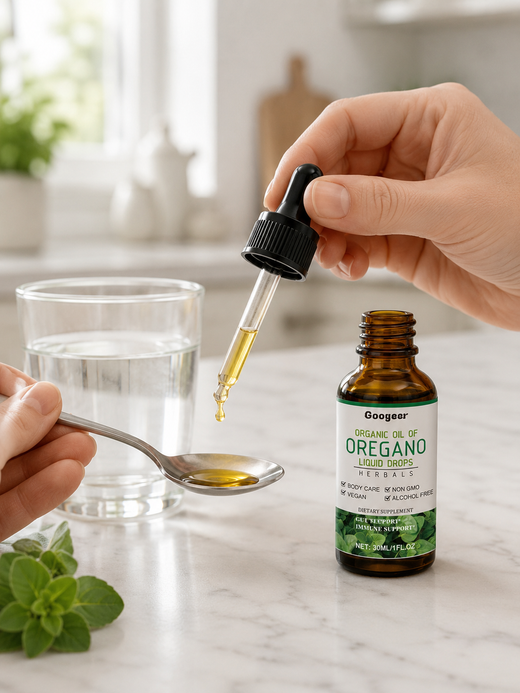Organic Oregano Oil Drops — Natural Digestive & Immune Support