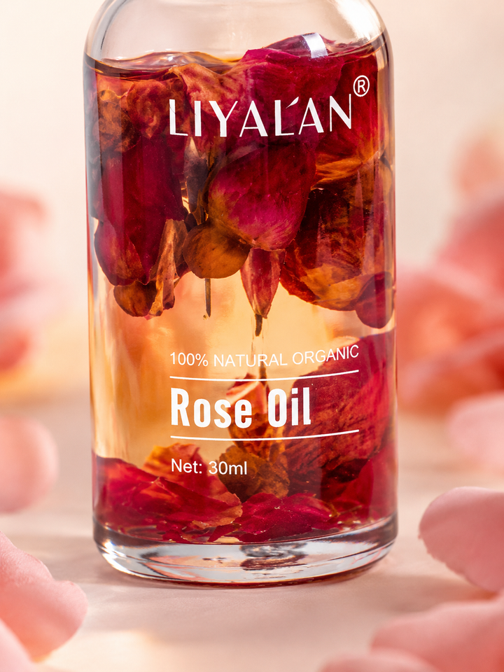 Organic Rose Oil for Face, Body & Hair — 30ml Dropper