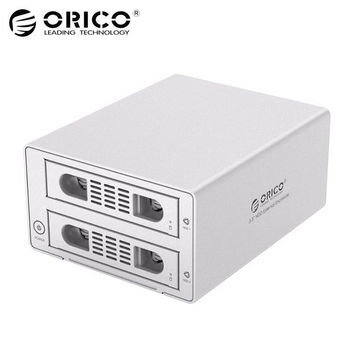 2-Bay 3.5-Inch HDD Docking Station, RAID up to 16TB Each