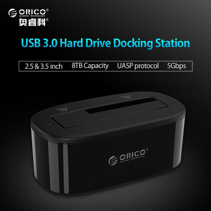 USB 3.0 Hard Drive Docking Station for 2.5 and 3.5 Inch
