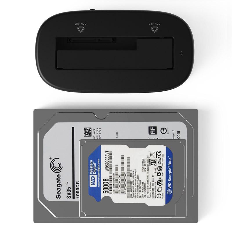 USB 3.0 Hard Drive Docking Station for 2.5 and 3.5 Inch
