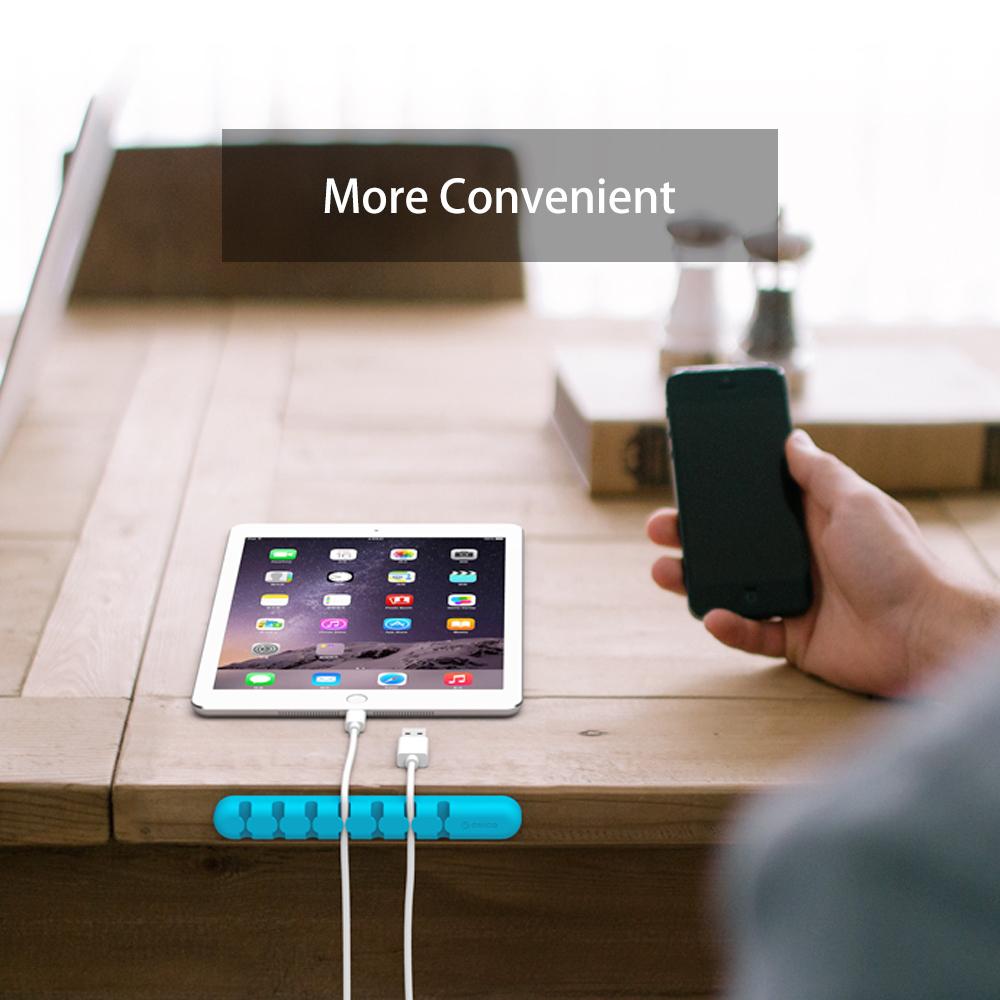 Cable Organizer Clips for Desk, Silicone Cable Holder
