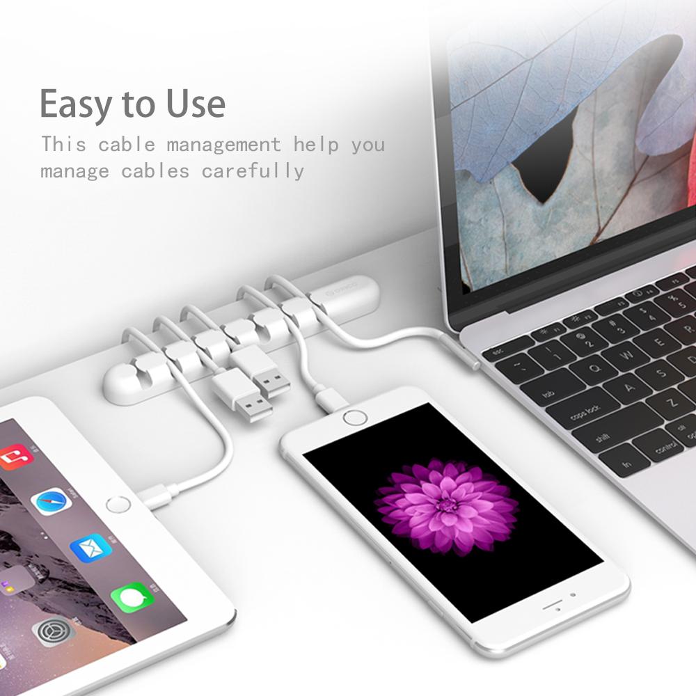 Cable Organizer Clips for Desk, Silicone Cable Holder