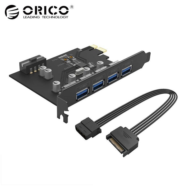 PCI-E USB 3.0 Expansion Card: 4 Fast Ports for Desktop PCs