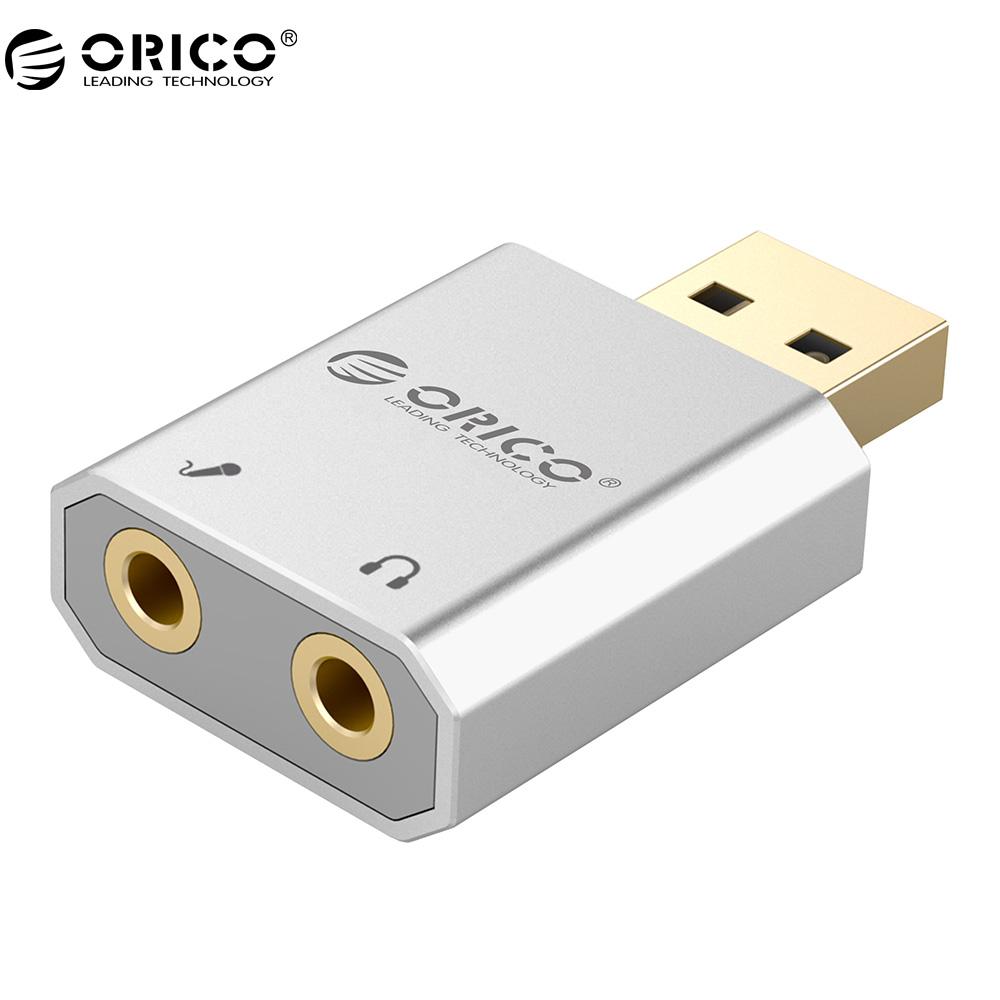USB Sound Card for PC: Stereo Mic & Headphone Jacks
