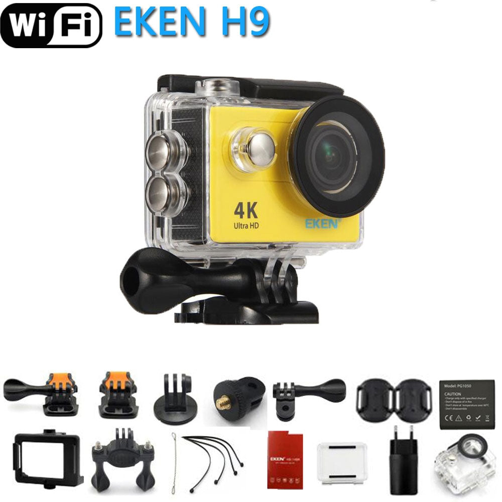 4K Waterproof Action Camera with 170° Wide Angle Lens