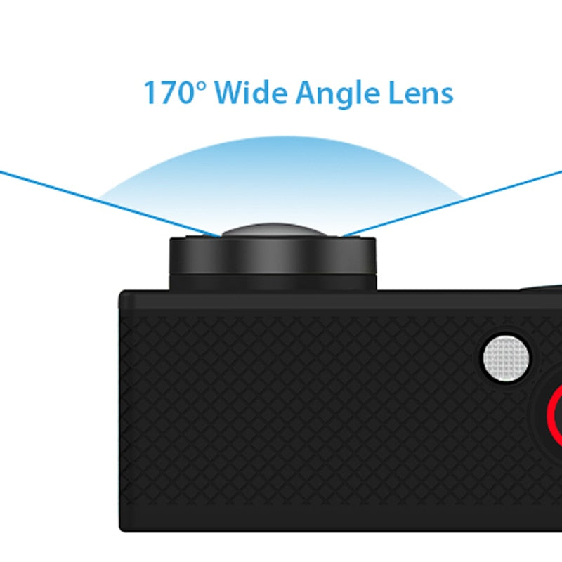 4K Waterproof Action Camera with 170° Wide Angle Lens