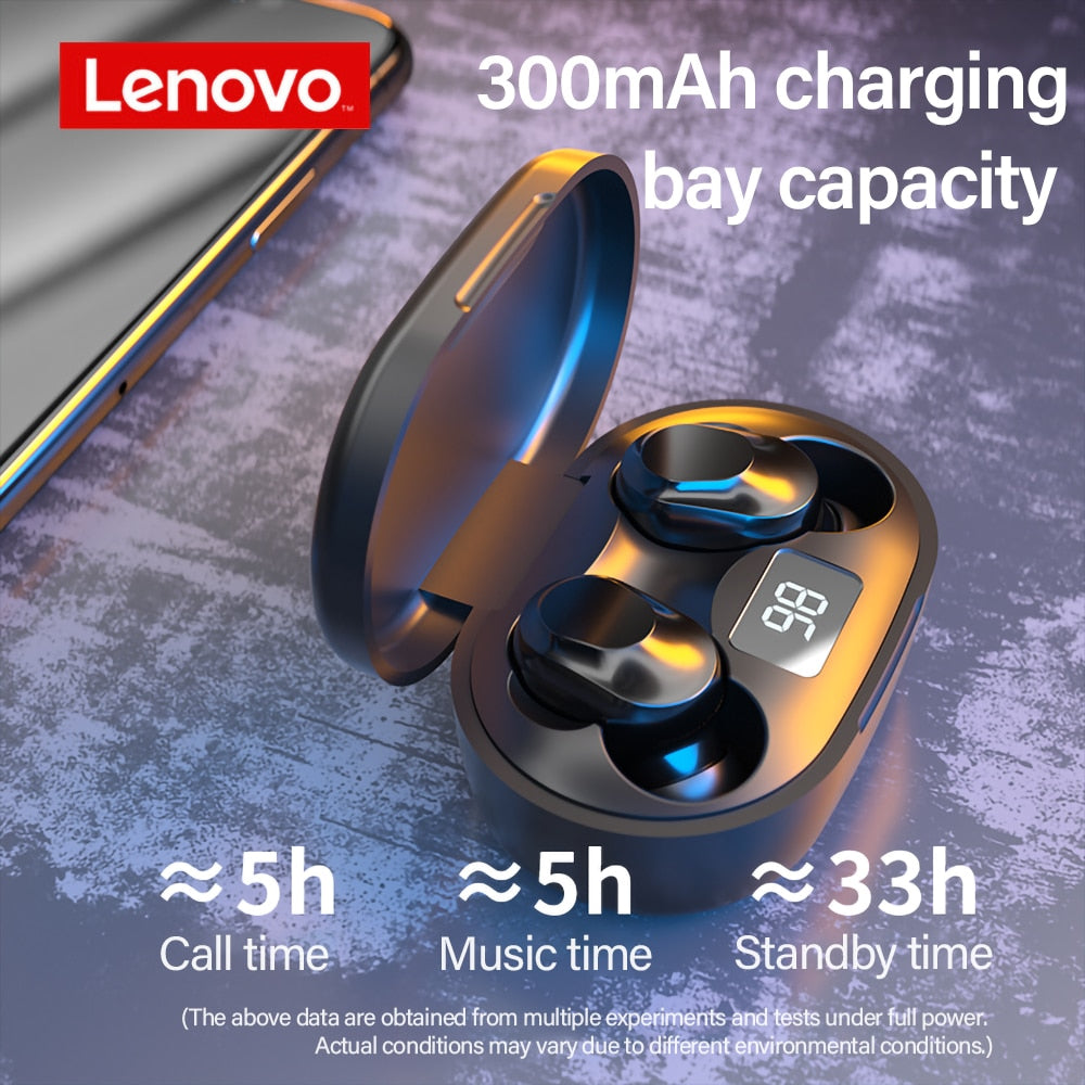 Wireless Earbuds with Mic, LED Case and Noise Reduction