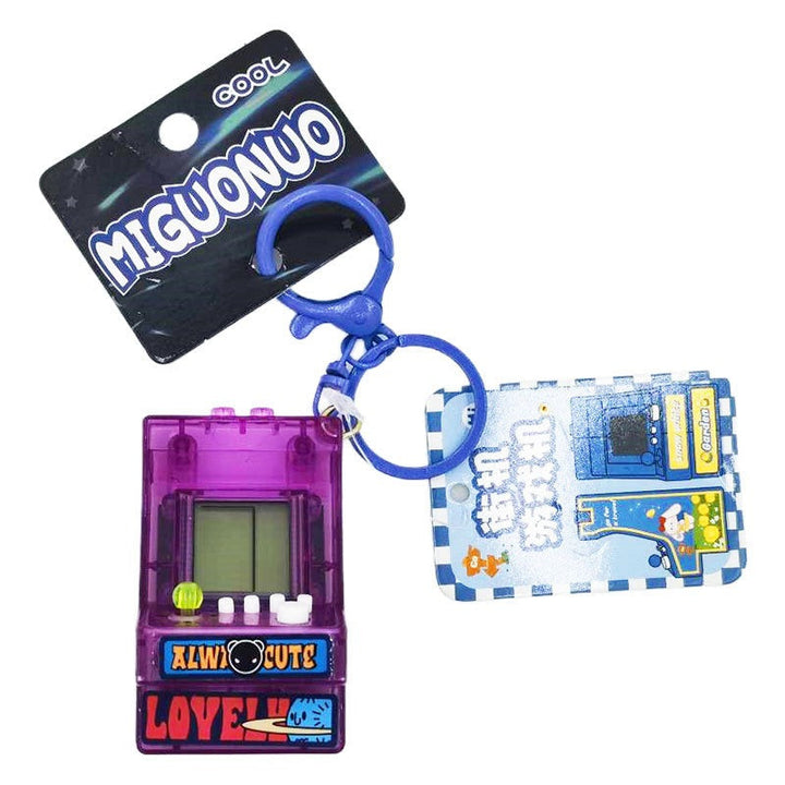 Retro Handheld Game Keychain for Backpacks & Travel