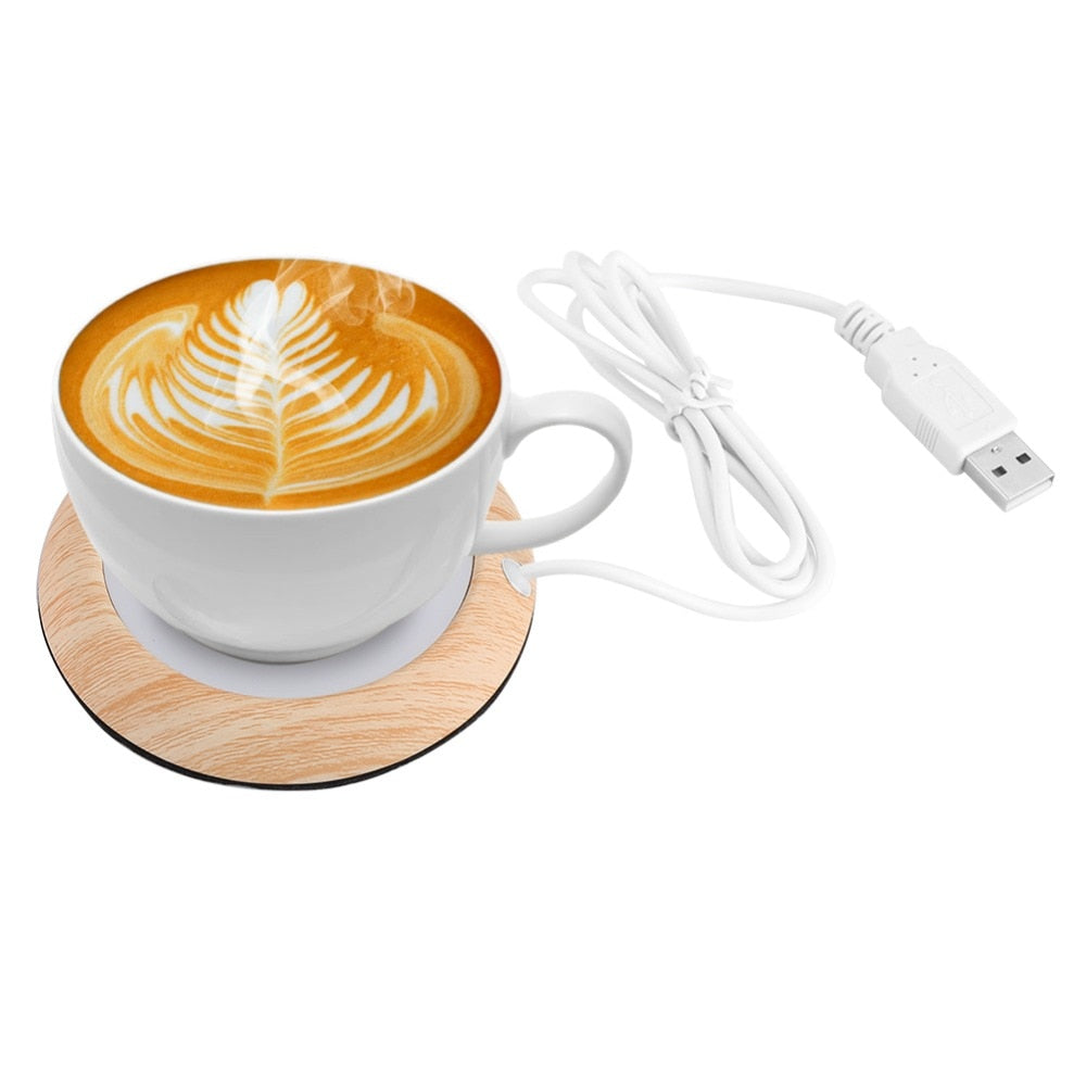 USB Desk Cup Warmer Mat That Keeps Coffee Hot at Work