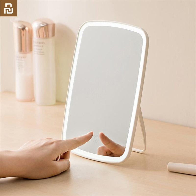 Touch-Control LED Makeup Mirror for Desk and Dorm Use