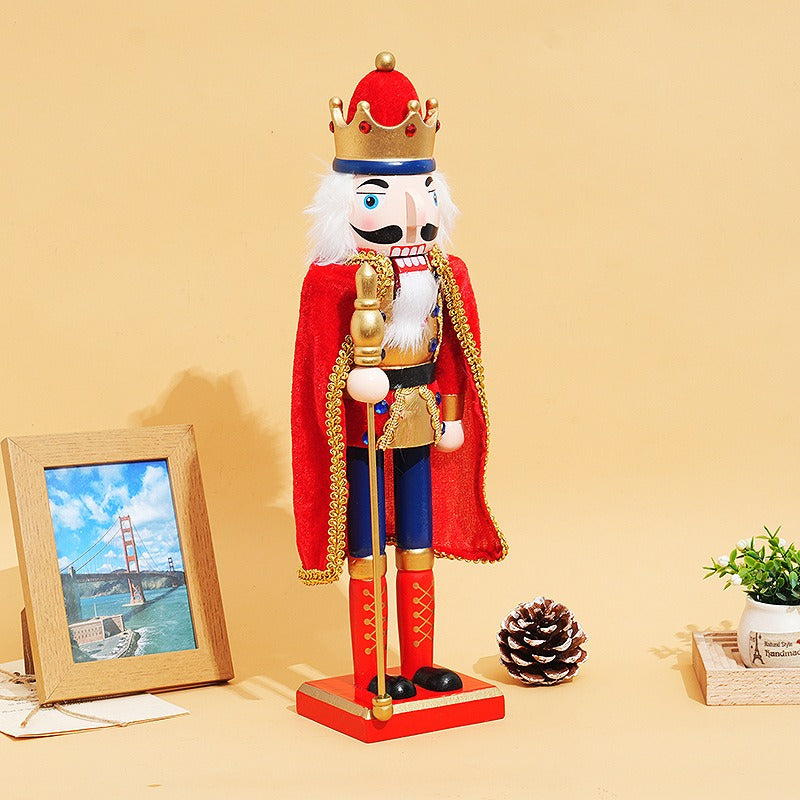Wood Nutcracker Soldier Decor for Christmas Mantels
