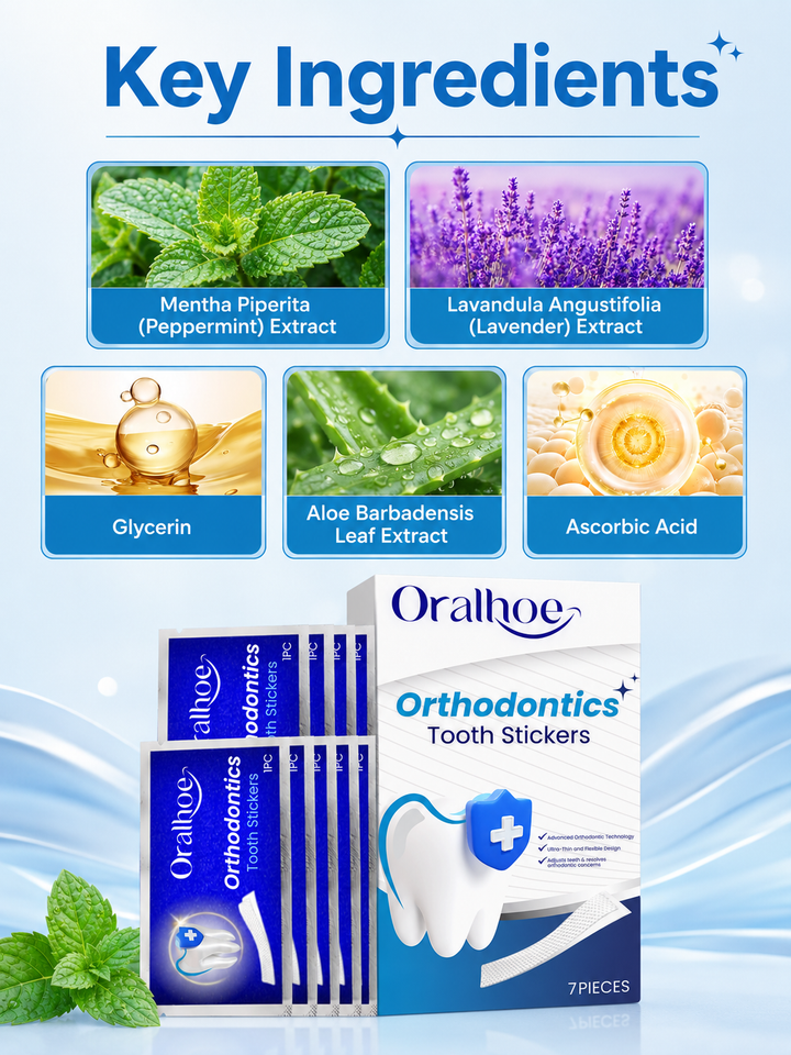 Teeth Whitening Stickers — Gentle Yellow Stain Remover