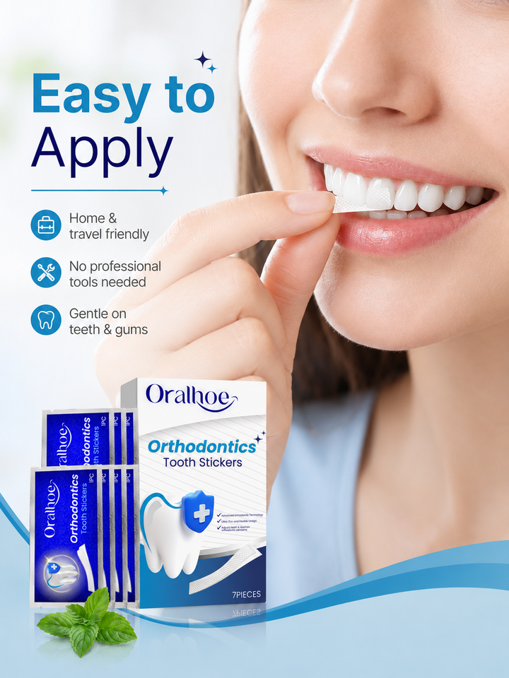 Teeth Whitening Stickers — Gentle Yellow Stain Remover