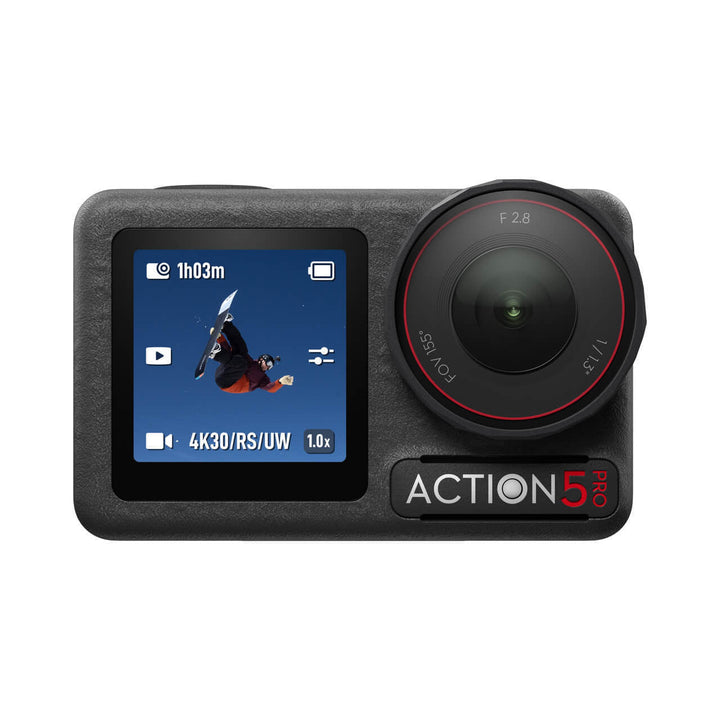 4K Action Camera with 155° Wide View & Dual Screens