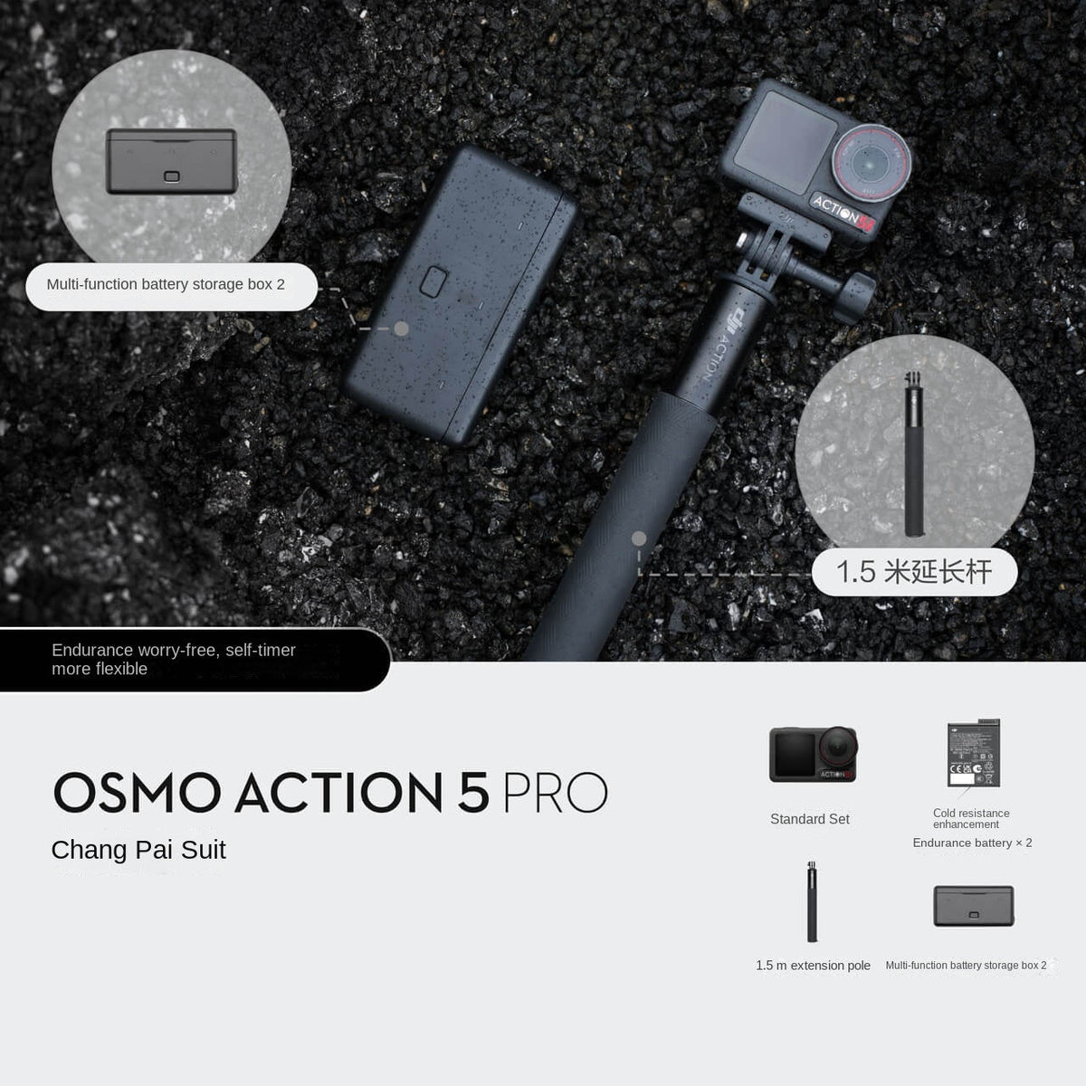 4K Action Camera with 155° Wide View & Dual Screens