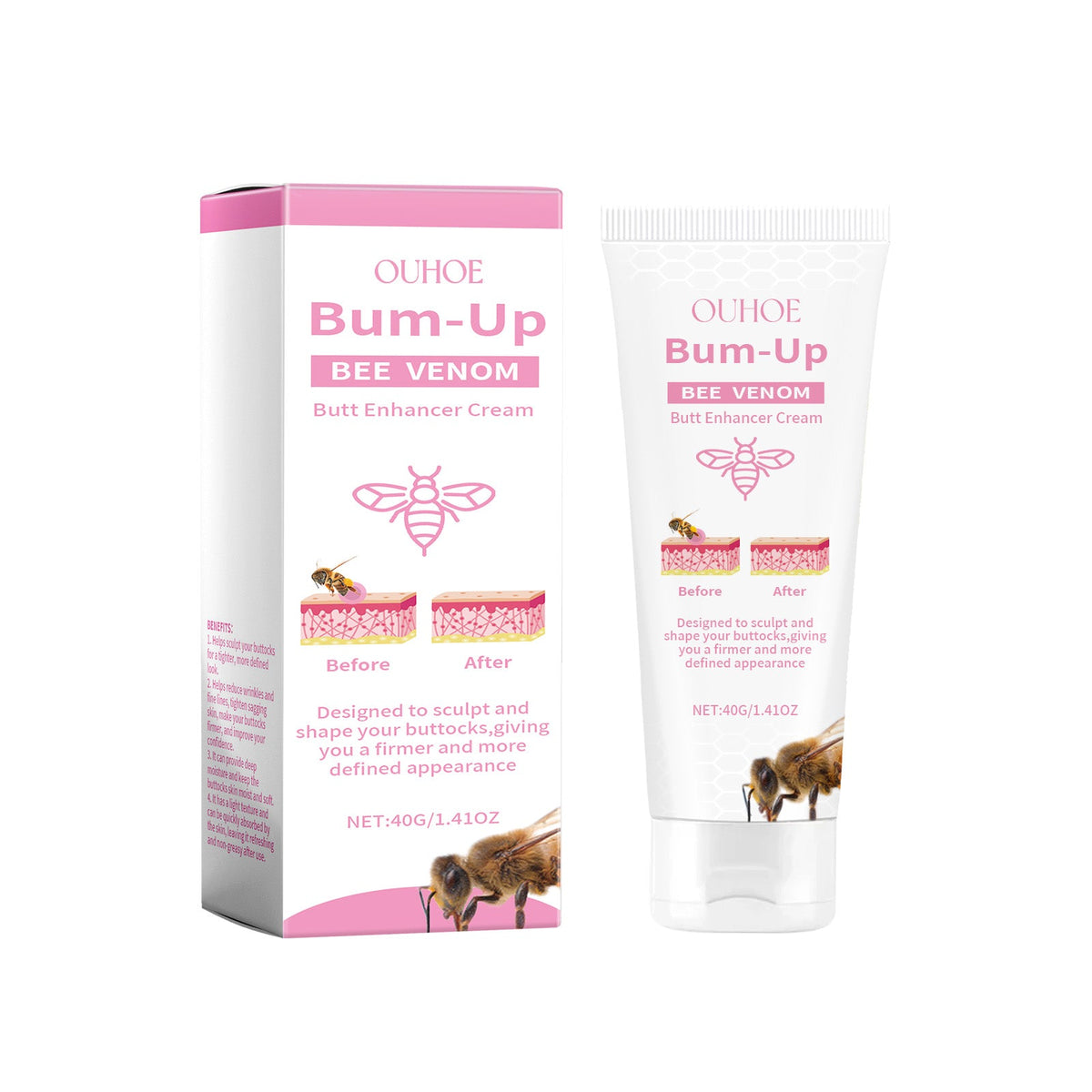 Bee Venom Buttock Firming Cream: Firmer, Defined Shape