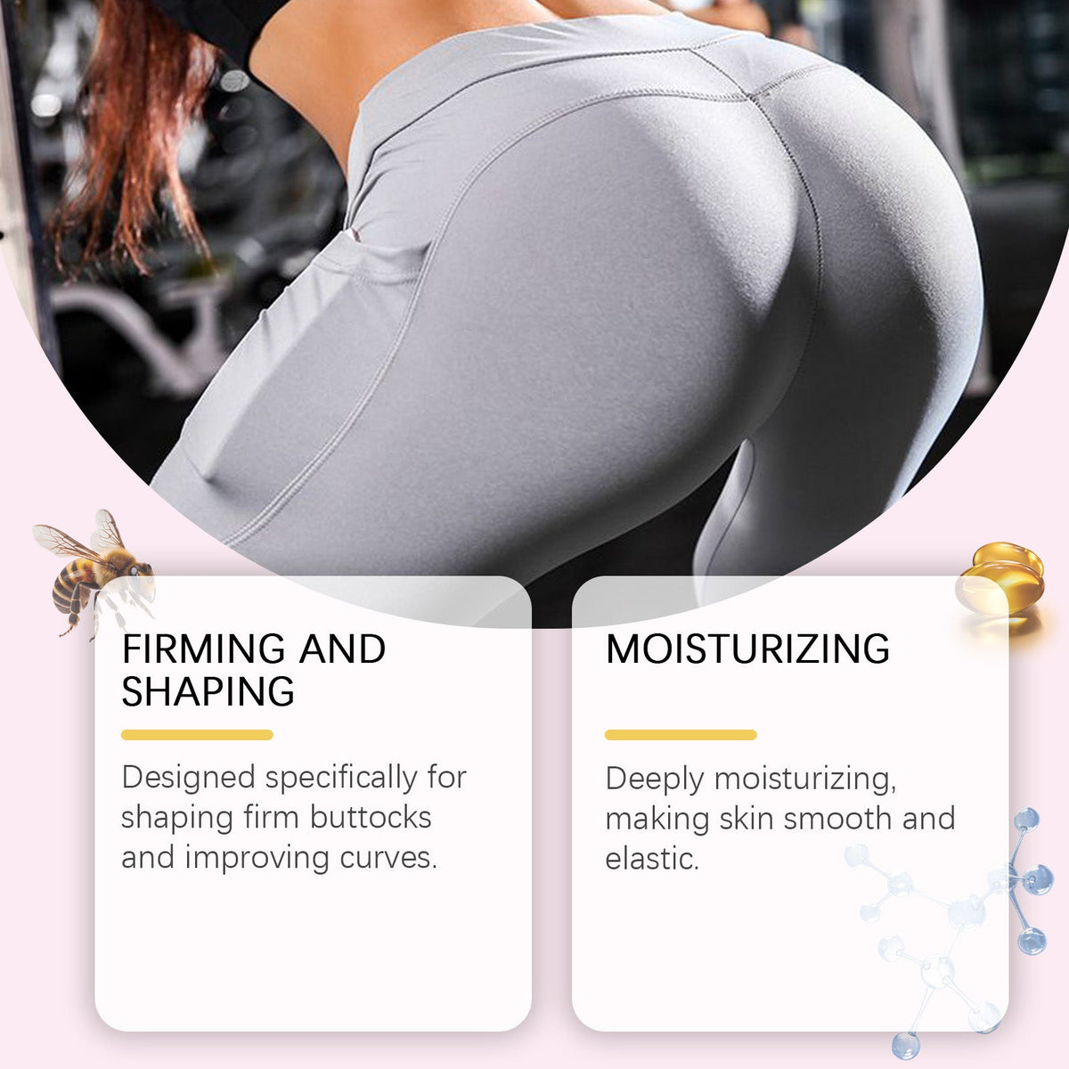 Bee Venom Buttock Firming Cream: Firmer, Defined Shape