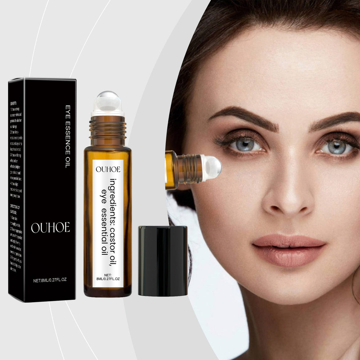 Castor Oil Eye Roller for Dry, Dull Under-Eye Skin