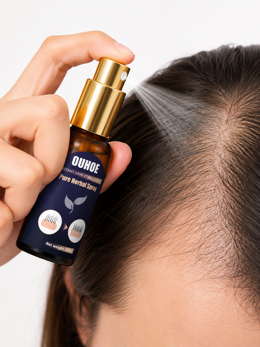 Herbal Hair Growth Spray — Stops Hair Loss & Thickens Hair