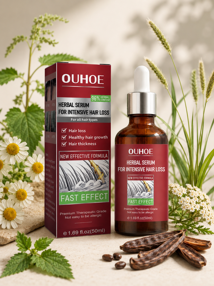 Hair Growth Serum – Fast-Acting 98% Herbal, Restores Thickness
