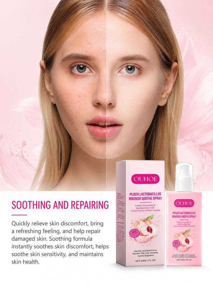 Peach Ceramide Hydrating Face Mist for Sensitive Skin