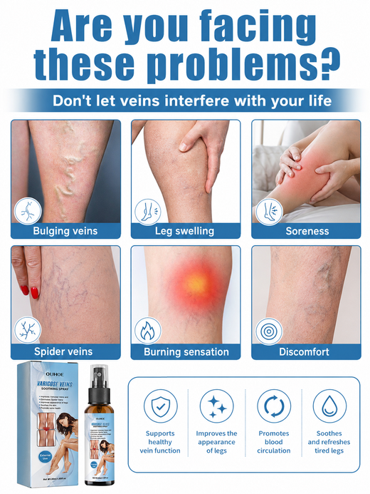 Leg Vein Treatment Spray — Relieve Soreness & Visibly