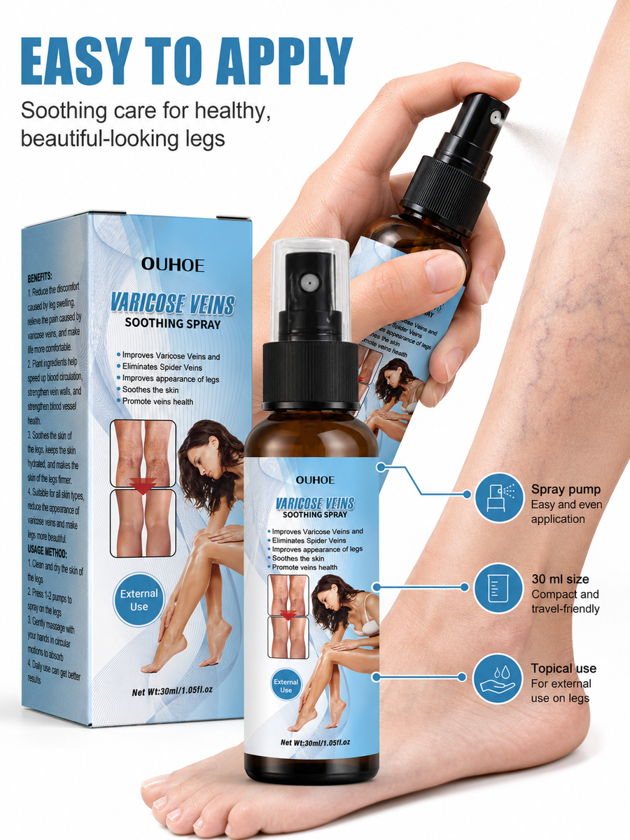 Leg Vein Treatment Spray — Relieve Soreness & Visibly