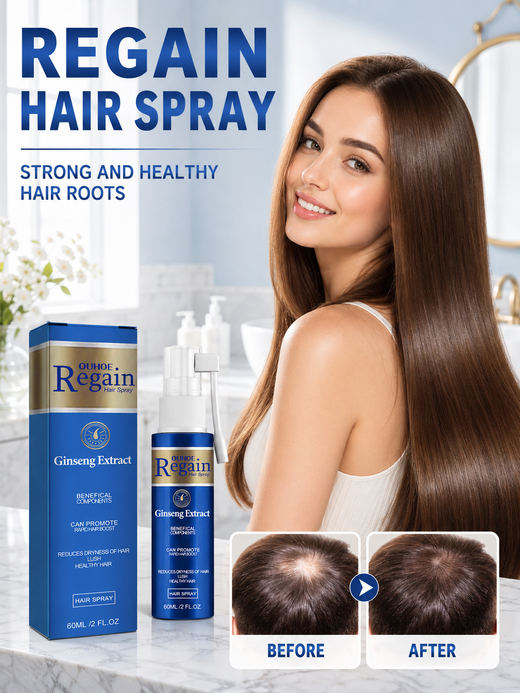 Ginseng Hair Regrowth Spray — Thicker, Fuller Hair in 8 Weeks