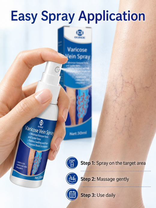 OUHOE Varicose Vein Spray — 60% Improvement in 4 Weeks