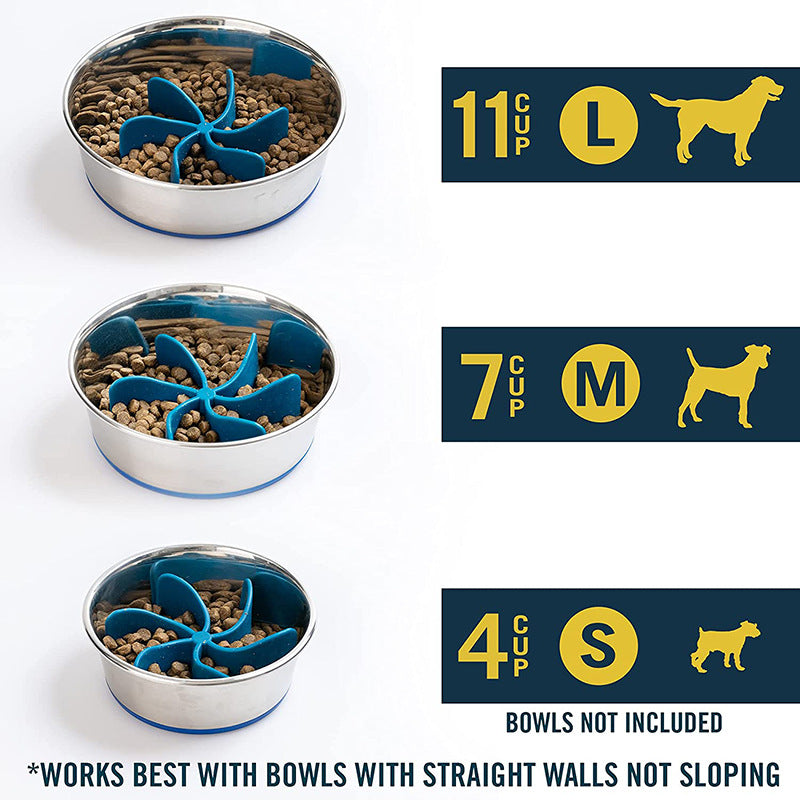 Dog Slow Feeder Insert for Fast Eaters | Suction Cup