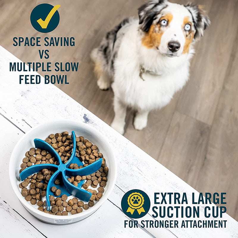 Dog Slow Feeder Insert for Fast Eaters | Suction Cup