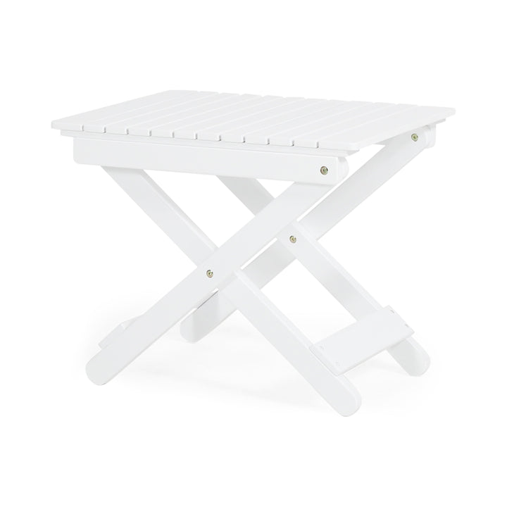 Folding Outdoor Wooden Side Table for Patio and Lawn