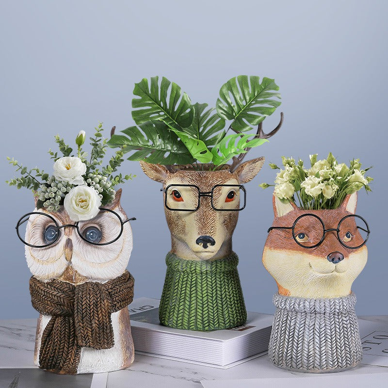 Animal Planter Garden Decor for Whimsical Displays