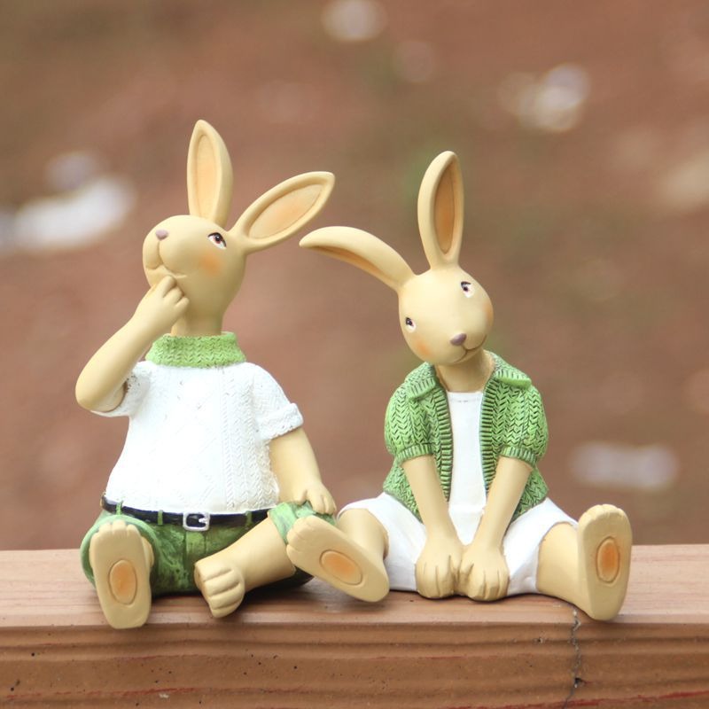 Outdoor Rabbit Garden Decor for Storybook Garden Charm
