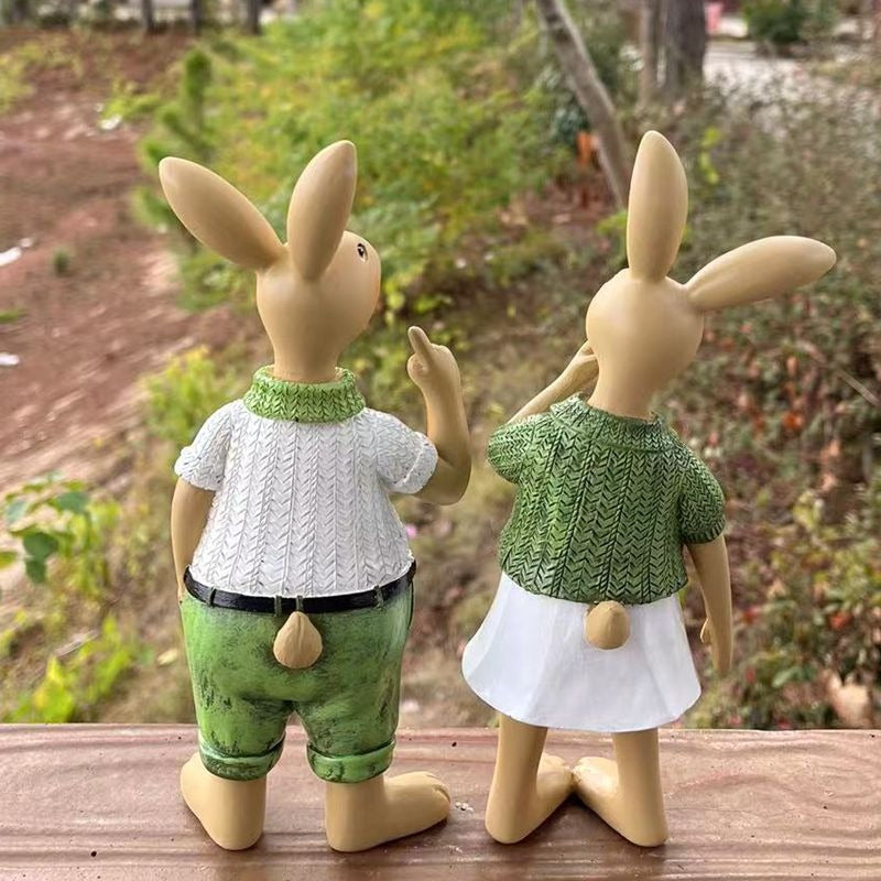 Outdoor Rabbit Garden Decor for Storybook Garden Charm