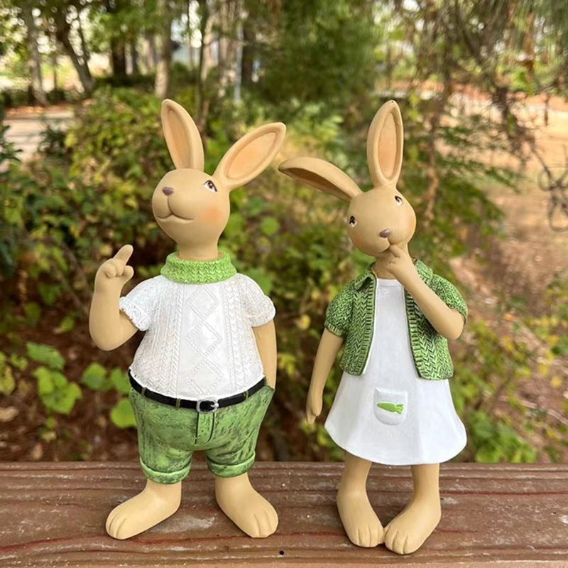 Outdoor Rabbit Garden Decor for Storybook Garden Charm
