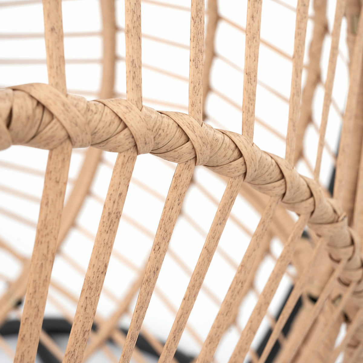 Wicker Egg Swing Chair with Stand for Balcony & Patio