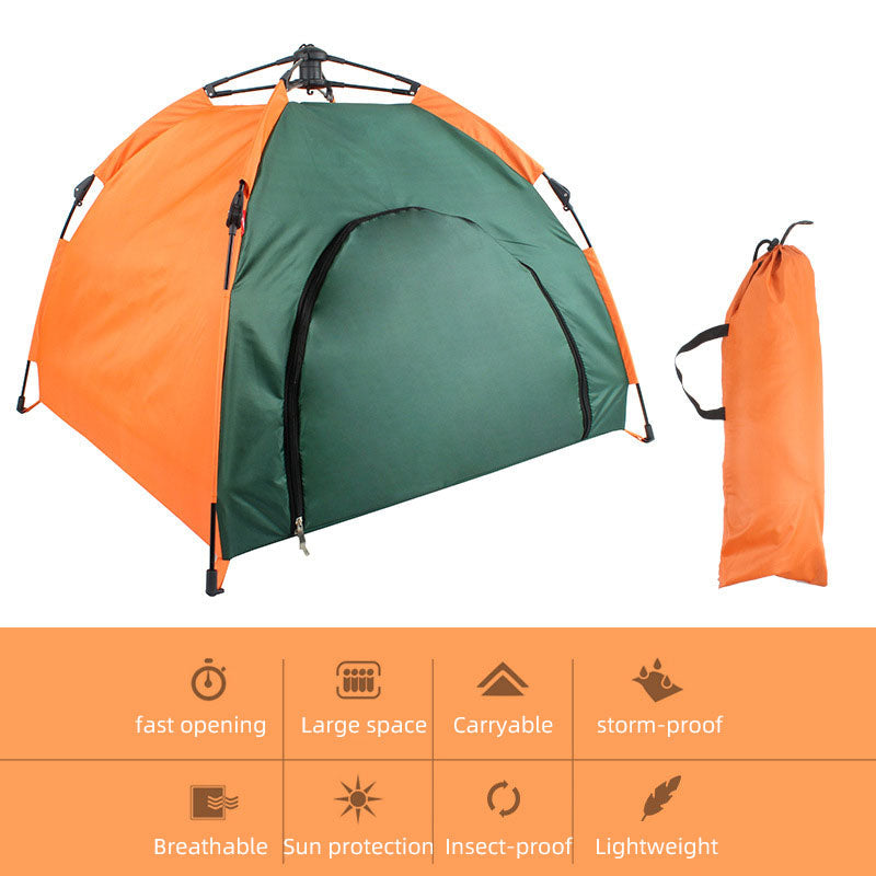 Portable Pet Tent: Foldable Outdoor Shelter for Travel