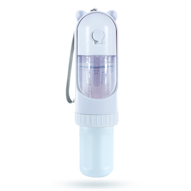 Portable Dog Water Bottle & Food Travel Cup Dispenser