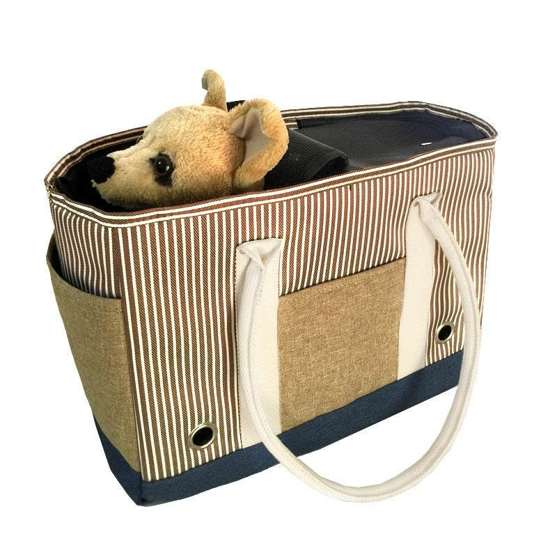 Pet Carrier Bag: Fashionable Tote for Small Pet Travel
